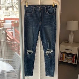 AE Distressed Next Level Stretch High Rise Jegging